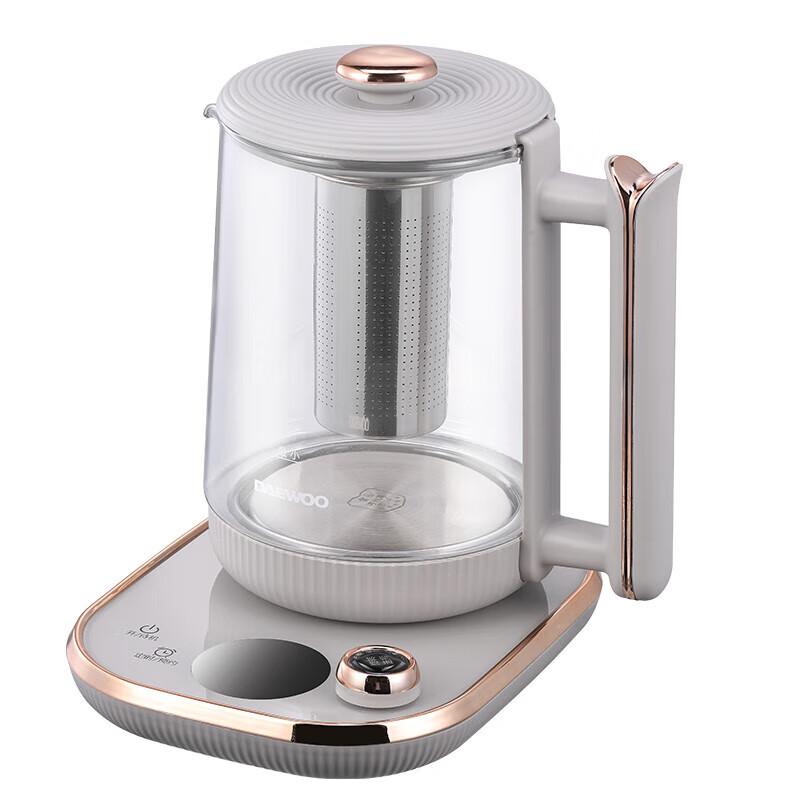 Daewoo 1.8L Multi-functional Glass Health & Tea Kettle CN plug (adapter included)