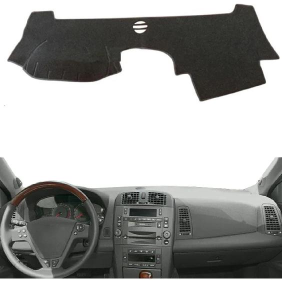 Подходит для Cadillac CTS 2003-2007, крышка приборной панели, черный коврик для крышки приборной панели, нескользящая крышка приборной панели автомобиля, автомобильные аксессуары, левосторонний руль с красной окантовкой