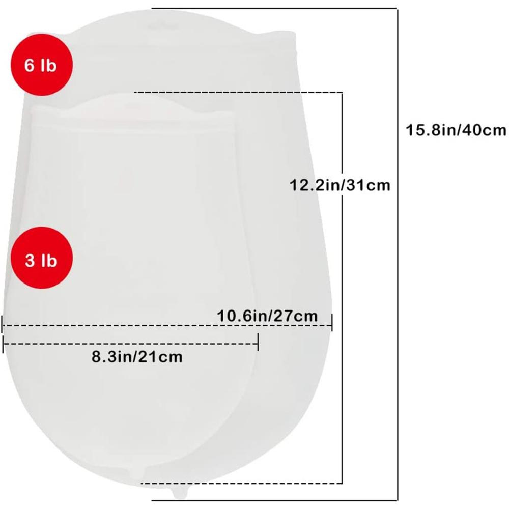 Preservation Multifunction Non-Toxic Silicone Flour Mixing Bag Baking Tool Kneading Bag Dough Mixer