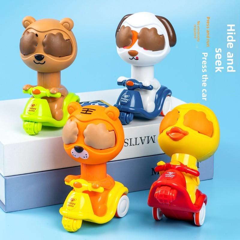 Мультяшный Медведь Собака Тигр Утка Прятки Кошка Дизайн Детская Игрушечная Машинка Для Детей Подарок И Развивающие Игры