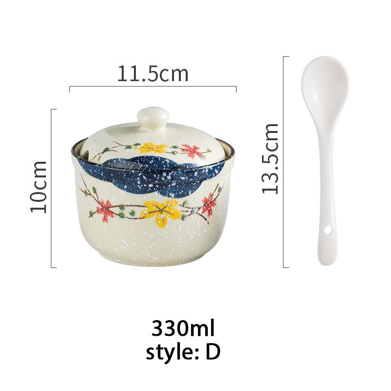 Керамическая банка для приправ с крышкой и ложкой, кухонные банки для специй для соли/сахара/перца, японский стиль, коробка для хранения приправ, чай