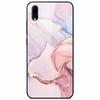 Case Tempered Glass Hard Clear Phone Case For Vivo Y91C Protector Shockproof Marble Fundas Coque