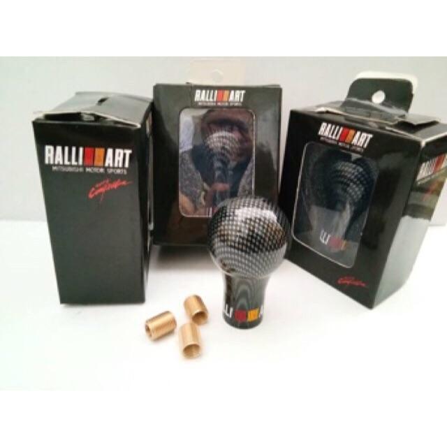 Ralliart Carbon Look Manual Transmission Gear Shift Knob For Mitsubishi
