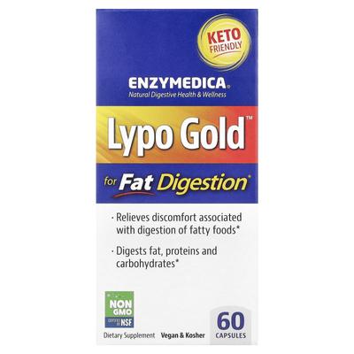 Lypo Gold™, для переваривания жиров, 60 капсул