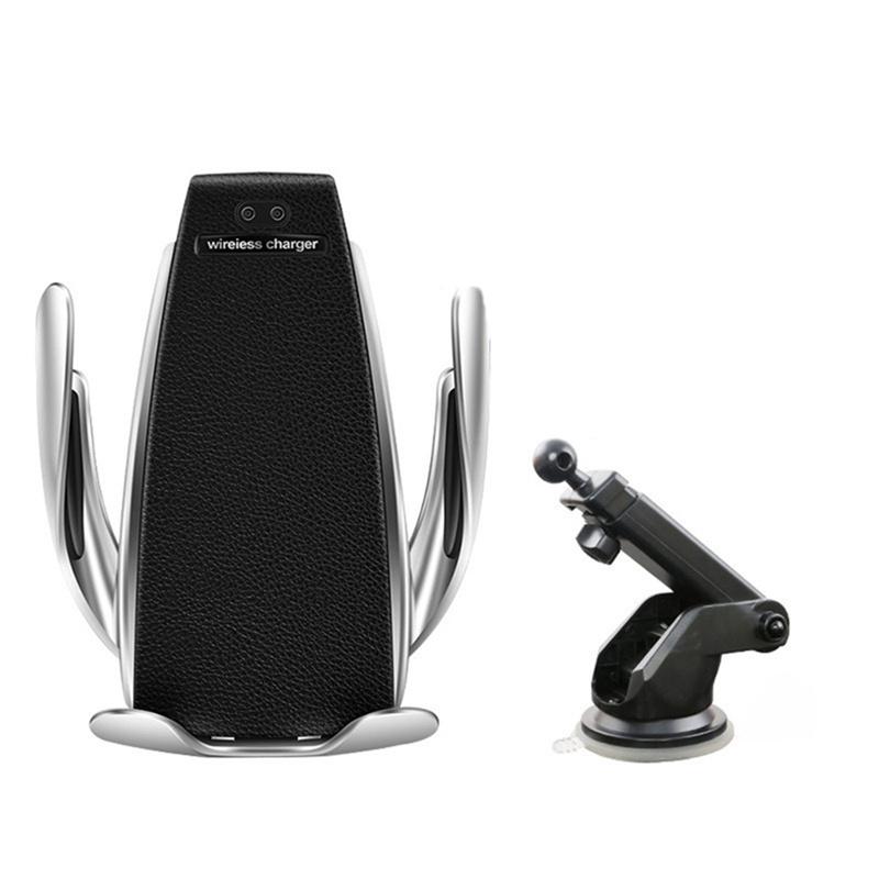 ИК Смарт Автоматический Зажим Автомобильное Беспроводное Зарядное Устройство для Телефона с Быстрой Зарядкой с TYPE-C Приемником