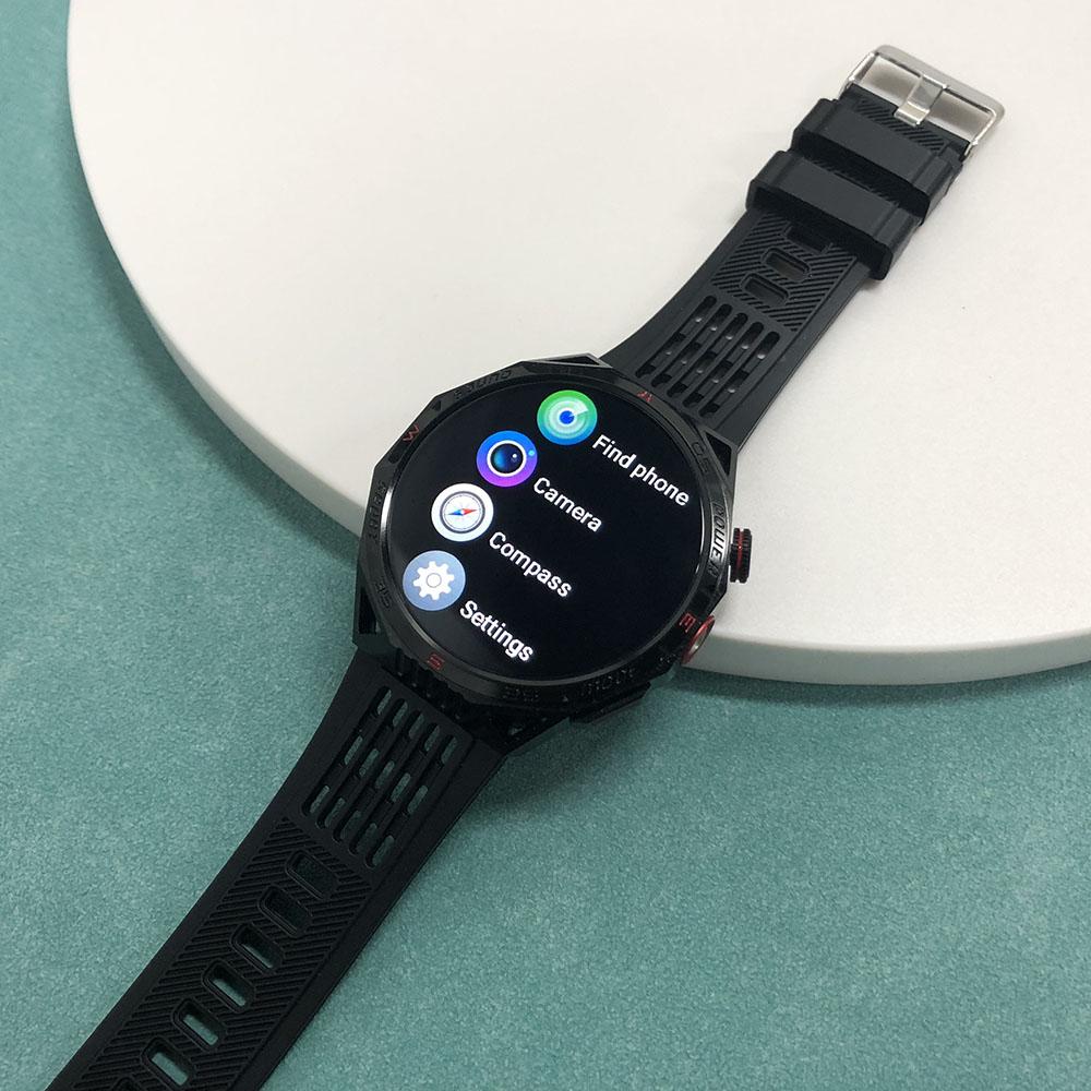 Rainbuvvy HT28 Bluetooth Smart Браслет 1,85 дюйма 360*360 IPS Дисплей IP68 Водонепроницаемый Android Фонарик Компас Полноэкранный Сенсорный Смарт Часы
