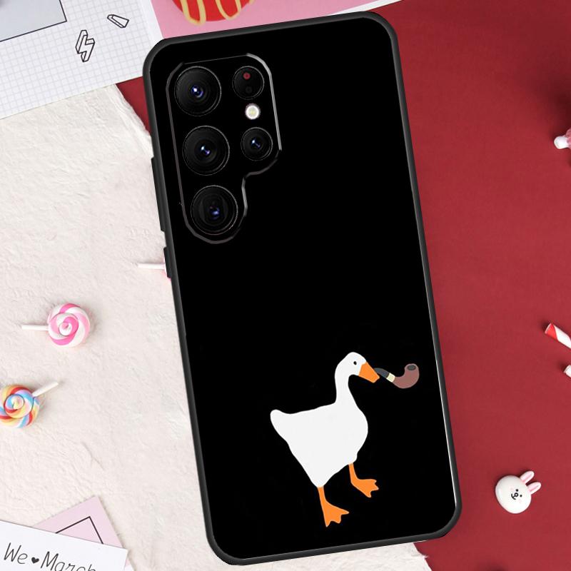 Мультяшный Милый Гусь Чехол Для Samsung Galaxy S24 FE S20 FE S21 S22 S23 S25 S26 Ultra S10 Plus S25 FE Чехол-Оболочка