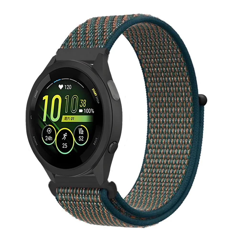 Плетеный нейлоновый ремешок-петля 20 мм 22 мм для Garmin Forerunner 165 55 965 265 255 955 Venu 3 Браслет Garmin Active/Vivoactive 5
