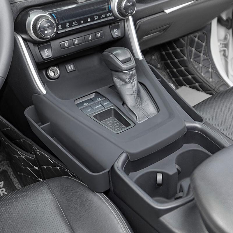 Только леворульный! Для Toyota RAV4 -2024 Автоаксессуары Силикагель Панель переключения передач Ящик для хранения Держатель для телефона Контейнер Лоток