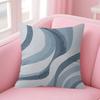 Blue Interlacing Lines  Pillow Gift Home Office Decoration Bedroom Sofa Car Cushion Cover case x