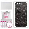 apgo Protective Skin Sticker for the Back Compatible with Huawei P10 Plus, Wrap Film, Foil, Vinyl - Pattern Carbon Black Pixel