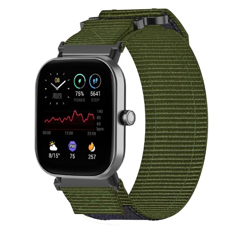 Регулируемые нейлоновые холщовые ремешки для часов, Спортивный браслет для умных часов 18 мм 20 мм