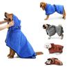 Pet Bathrobe Super Absorbent Dog Bathrobe Quick Drying Cat Bath Towel for Dogs Cats Adjustable Swimming Robe for Pets