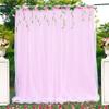 2M Wedding Birthday Baby Shower Party Silk Tulle Backdrop Curtains White/Pink
