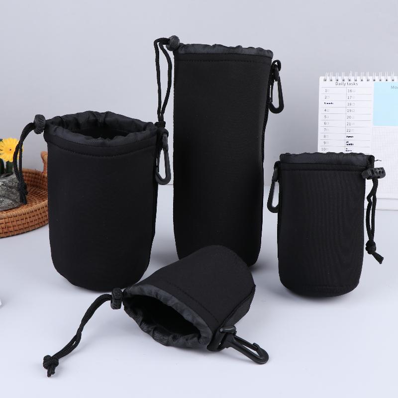 Camera Lens Cover Neoprene Lens Bag Waterproof Soft Camera Lens Pouch Shockproof Camera Lens Bag For Most Digital Slr Camera