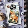 Милый Мультяшный Кот Арт Чехол для Телефона iPhone 17,14,11,15,16,13,12,Pro,Max, Для Magsafe,Plus,Mini, Магнитный Чехол с Беспроводной Зарядкой