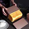 1 шт. Форма для хлеба с крышкой, антипригарная форма для выпечки хлеба, углеродистая сталь, рифленая форма для тостов с крышкой, инструменты для выпечки