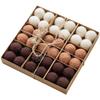 36pcs Christmas Wool Felt Ball Ornaments DIY Craft Kit for Tree Decoration 3cm Size Polyester Felt Balls for Holiday Use