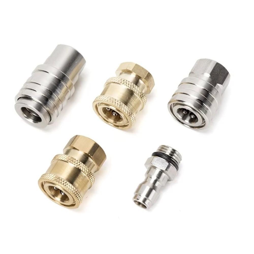 Leak-Proof Pressure Washer Nozzle 1/4 Inch Quick Plug Connector for Car Washing