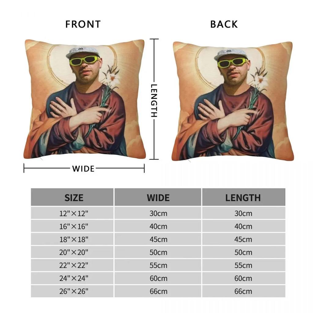 Сан Ферксхо Фейд Очки Наволочка Мягкая Полиэстеровая Наволочка Подарок Смешная Иисус Наволочка Чехол Автомобильный На молнии 4040см