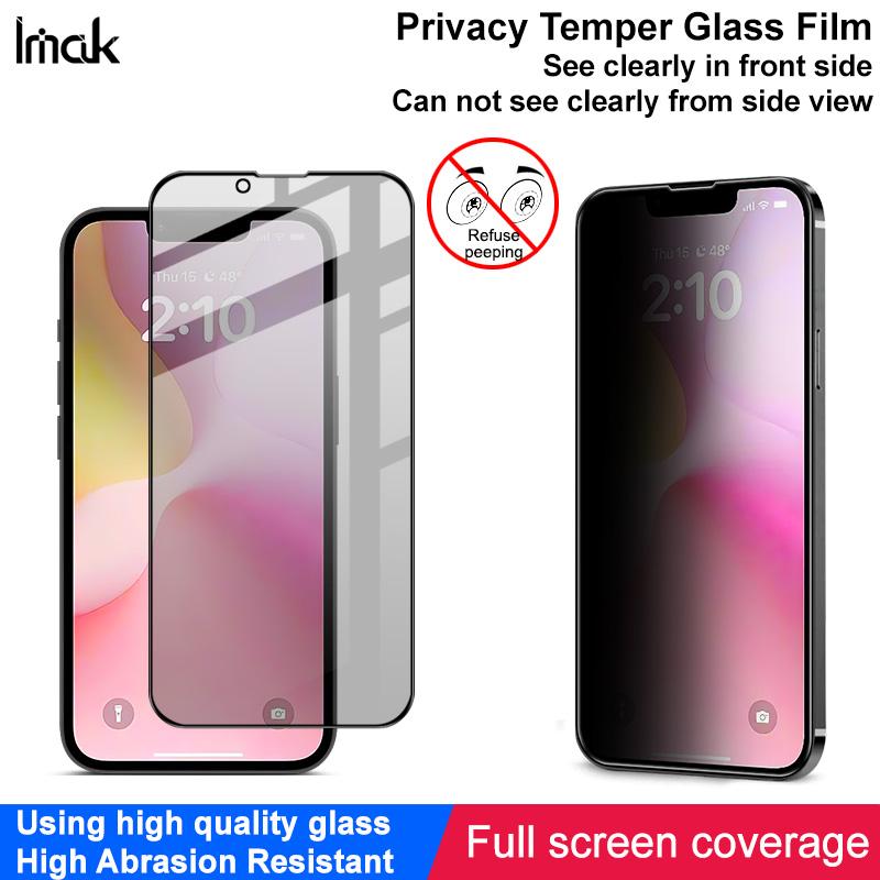 Для iPhone 16e Glass IMAK Privacy Temper Glass Full Screen Covering Film