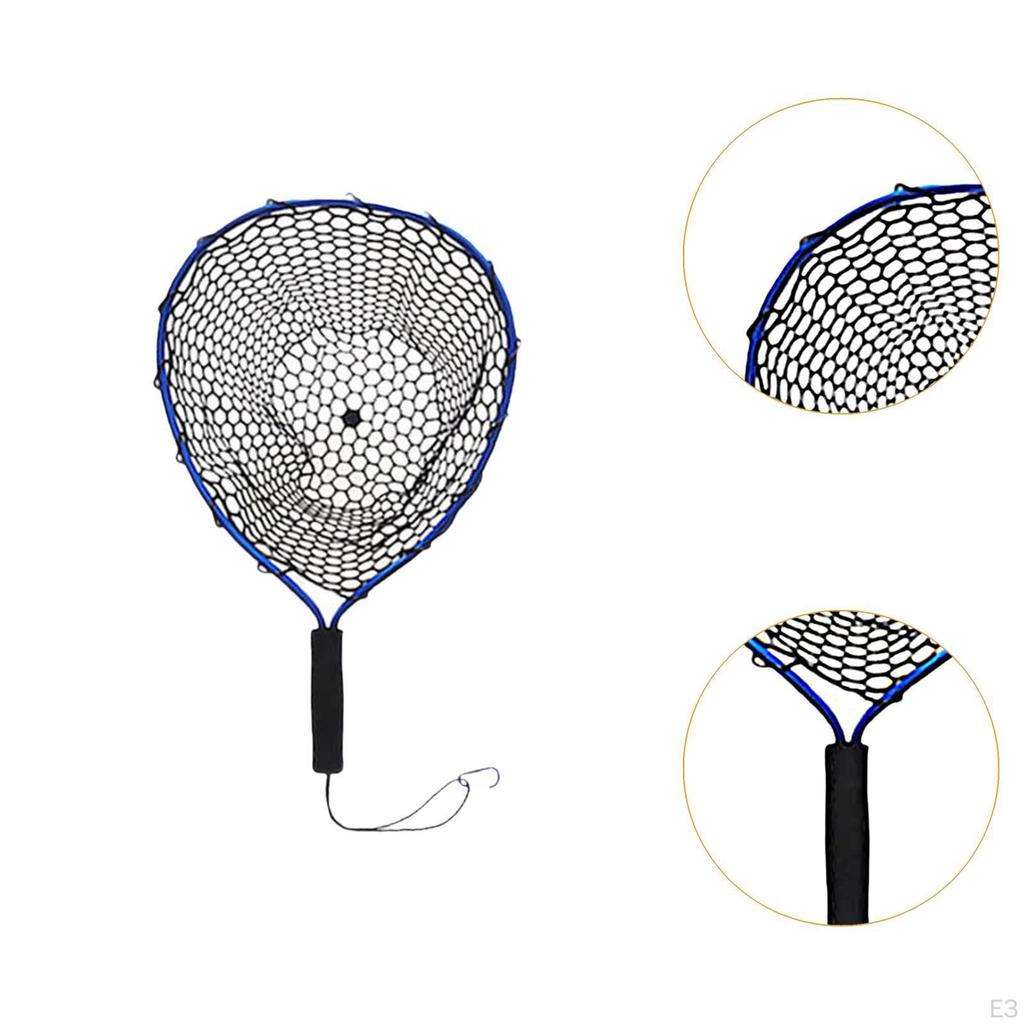 Aluminum Alloy Anti-Slip Fishing Landing Net for Boat