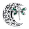 WOSTU Fashion Spring Series Charms Beads Real 925 Sterling Silver Flower Bird Pendent Fit Original DIY Bracelet Necklace Jewelry