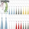 WTEMPO DIY Rectangle Bookmarks with Colorful Tassels Ideal for Making Bags Pendents Special Gift Bookmarks for Book Lovers and Readers