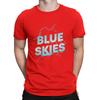 Blue Skies Men's T Shirt Tim Timebomb Funny Tee Shirt Short Sleeve Crewneck T-Shirt Cotton Gift Idea Clothes