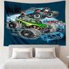 Truck Print Tapestry, Backdrop, Easy Setup, Ideal for Bedroom, Office & Living Room, with Aesthetic Wall Hanging Decor.