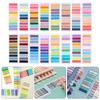 2000-4200Pcs Sticky Index Tabs with Binder Ruler Clear Index Labels Reminders On Planner Notebook Calendar Laptop
