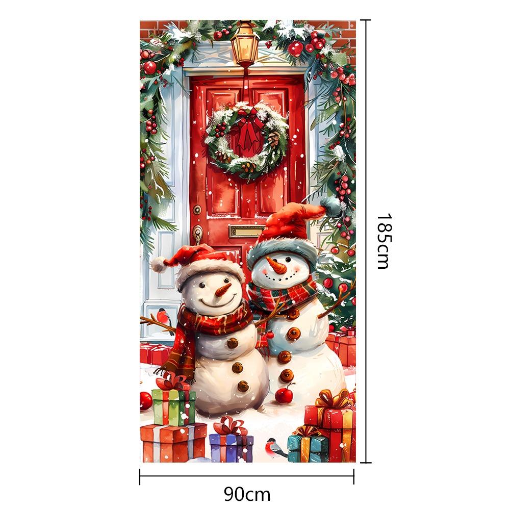 DIY Accessories Christmas Door Cover Multi Scene Window Sign Banners New Xmas Ornament  Christmas