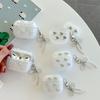 Подходит для Apple Airpods 1 / 2 Поколения Наушники 4-го Поколения Защитный Чехол Pro 3-го Поколения Чехол для Наушников с Подвеской-Бантом
