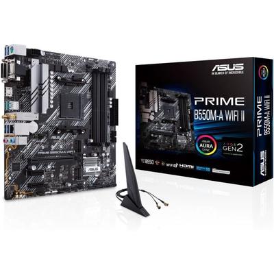 Материнская плата - ASUS - PRIME B550M-A WIFI II - AMD B550 - Разъем AM4 micro ATX