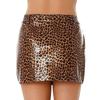 Женская Классическая Мини Юбка-Карандаш Bodycon А-силуэта с Высокой Талией из Искусственной Кожи для Клуба Короткая Юбка