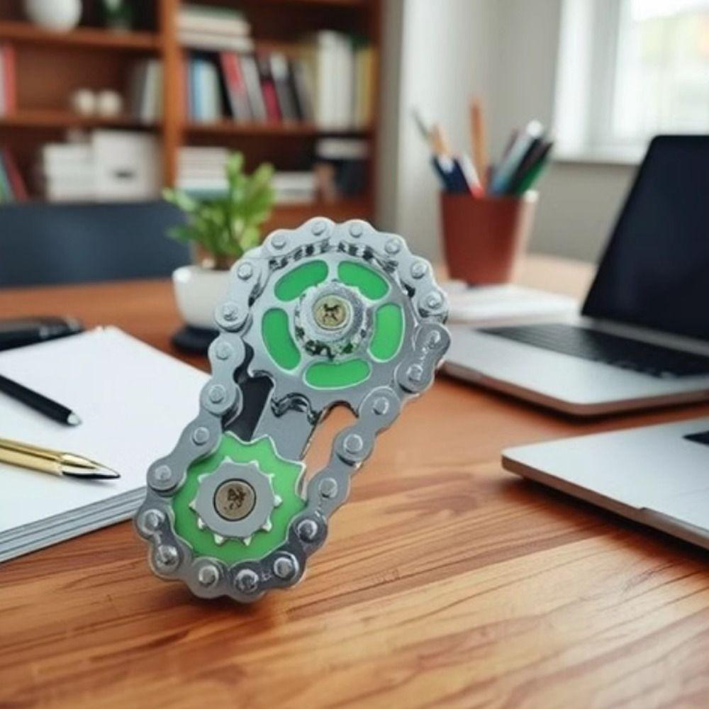 Metal Hand Spinner Chain Gear Chains Gear Wheel Gear Chain Gyroscope Fidget Spinner Classic Toys
