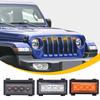 Светодиодные дневные ходовые огни RGB для решетки радиатора Jeep Wrangler JL 18-23 с 7-цветным управлением через приложение