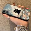 Мультяшный Кот Funda Чехол для Телефона для Apple iPhone 17 Pro Max 16 12 13 14 15 Pro 7 8 Air XR XS MAX 11