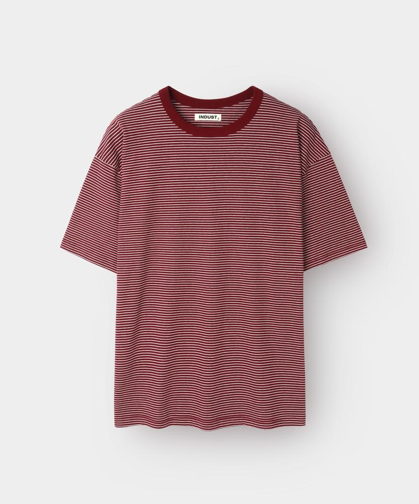 INDUST Striped Half T-Shirt_8 Colors (Type A)