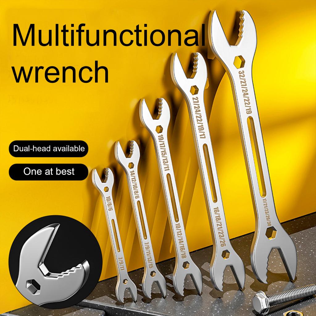 Двухголовочный самозатягивающийся ключ для гаек разных размеров Torx, ручной инструмент для домашнего и профессионального использования