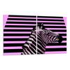 2x GLASS PROTECTIVE PLATE FOR STOVE 40x52 ZEBRA