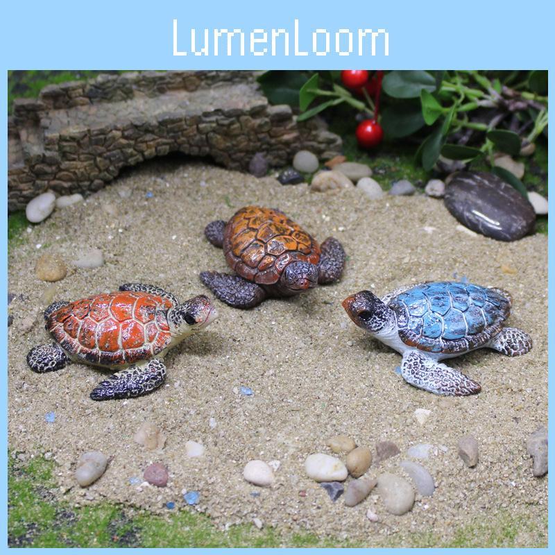 Ocean Animal Resin Turtle Statue Craft Ornament For Party Decor