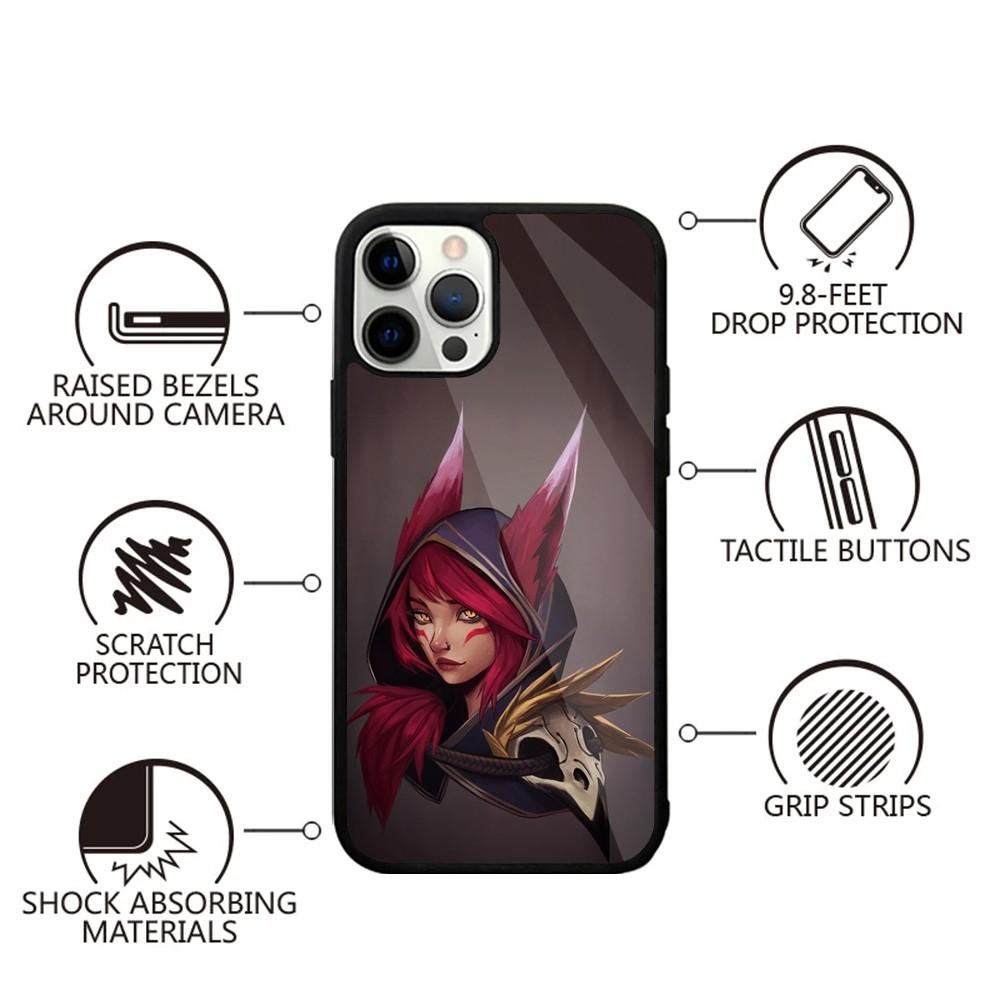 X-Xayah Rebel LOL-L Phone Case For iPhone 15,14,13,12,11,Plus,Pro,Max Mini Magsafe Magnetic Wireless Charging