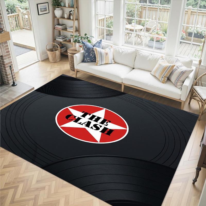 The Clash Design Crystal Velvet Carpet Cozy Non?Slip Printed Rug For Bedroom Living Room Entrance