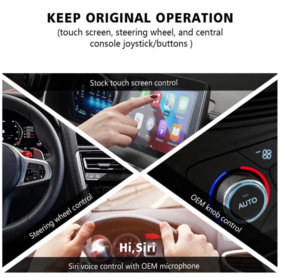 Беспроводной CarPlay Android Auto AI Box 4+64G Восьмиядерный