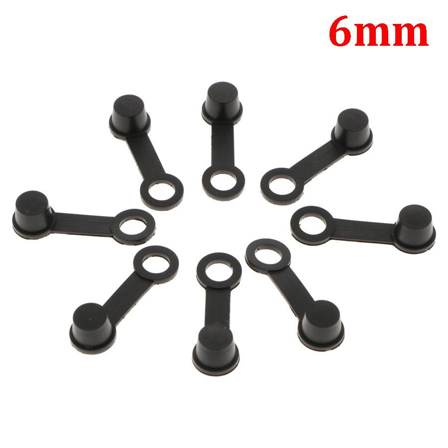 100PCS Brake Bleeder Screw Caps Grease Fitting Cap Oil Drain Pump Rubber Dust Cover 6mm For Motorcycle Car