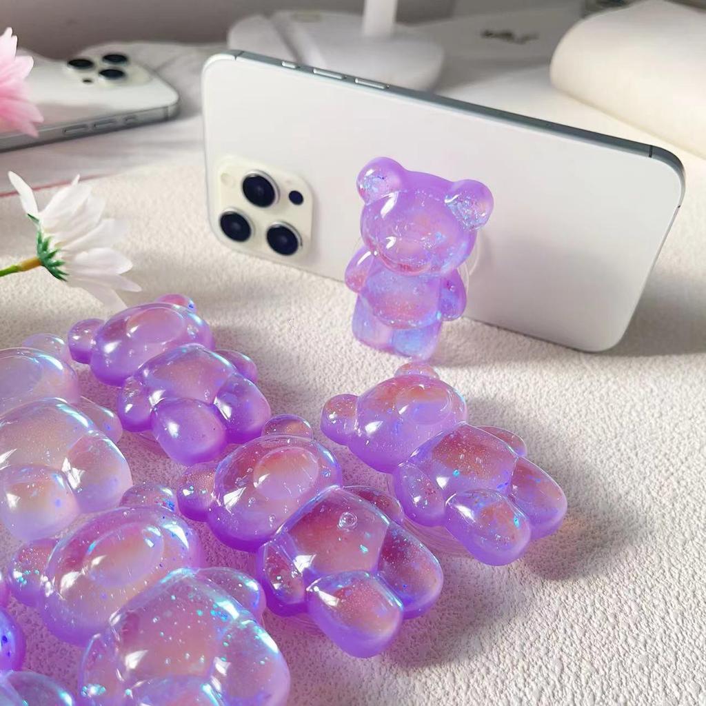 Подставка для телефона с подушкой безопасности в корейском стиле в виде панциря медведя – креативная телескопическая складная конструкция