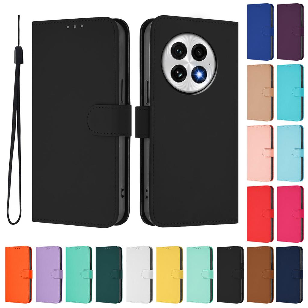 Classic Leather Wallet Phone Case for Oneplus 13 T 12 R 11 R ACE5 Pro Protective Cover Magnetic Flip Book Case With Card Holder
