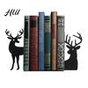 Угловой книжный органайзер Металлические книжные упоры Черная кошка/Олень/Дракон для домашнего офиса Современный упор для книг Полка для книг Декор стола Милый стопор
