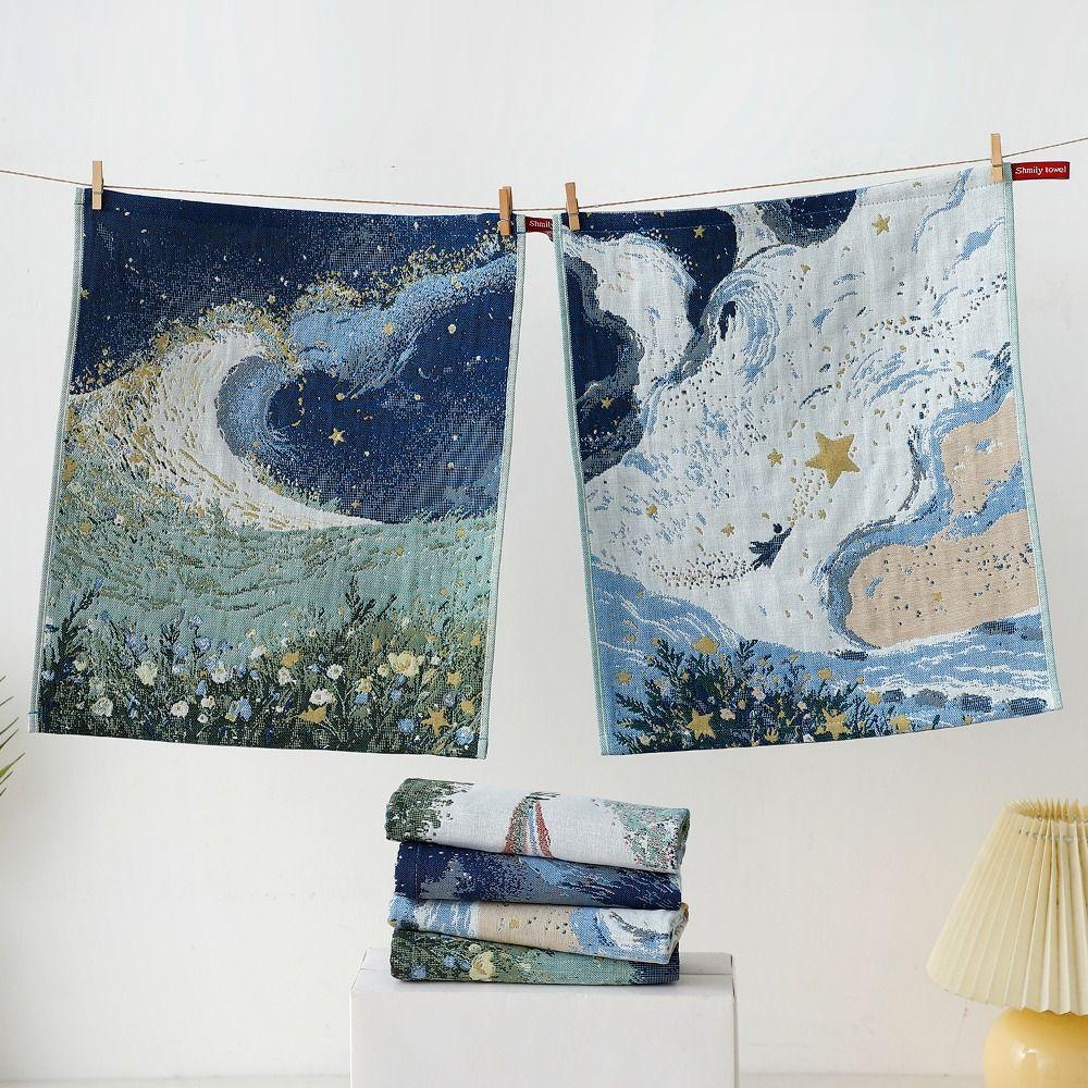 4 Layer Cotton Gauze Kitchen Towel Quick Dry Tea Towel New Large Hand Towel Children Kids